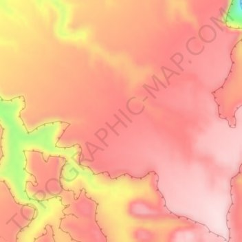 Topografische Karte Sids Mountain, Höhe, Relief