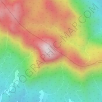 Topografische Karte Morro do Cubatão, Höhe, Relief