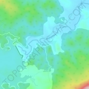 Topografische Karte Patgaon, Höhe, Relief