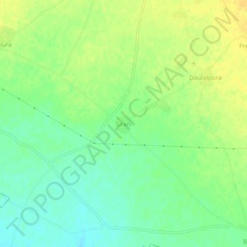 Topografische Karte Sirani, Höhe, Relief