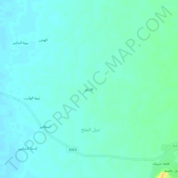 Topografische Karte Al Azraq, Höhe, Relief