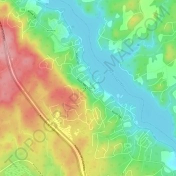 Topografische Karte Kirk's Ferry, Höhe, Relief