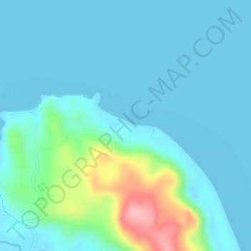 Topografische Karte Pozo Robo, Höhe, Relief