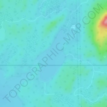 Topografische Karte Lac Omo, Höhe, Relief