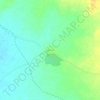Topografische Karte Lunsar, Höhe, Relief