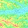 Topografische Karte Moosen (Vils), Höhe, Relief