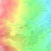 Topografische Karte Rainbow Falls, Höhe, Relief
