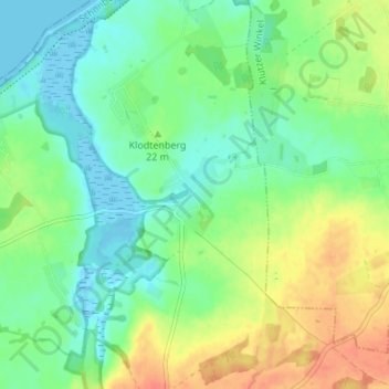 Topografische Karte Harkensee, Höhe, Relief