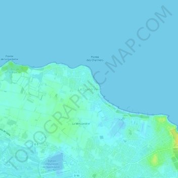 Topografische Karte Le Grand Vieil, Höhe, Relief