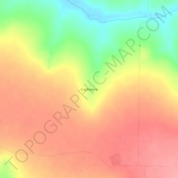 Topografische Karte Cachoeira, Höhe, Relief