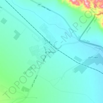 Topografische Karte Mirjaveh, Höhe, Relief