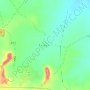 Topografische Karte Ramegoan, Höhe, Relief