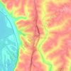 Topografische Karte Sandy Hook, Höhe, Relief