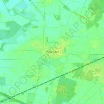 Topografische Karte Immensen, Höhe, Relief