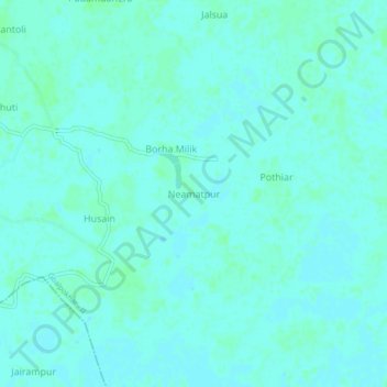 Topografische Karte Neamatpur, Höhe, Relief