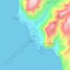 Topografische Karte Borbalán, Höhe, Relief
