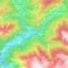 Topografische Karte les Escaldes, Höhe, Relief