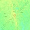 Topografische Karte Bogra, Höhe, Relief