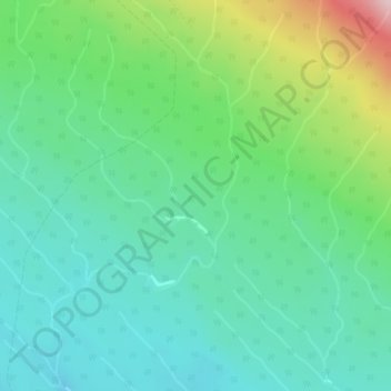 Topografische Karte Omineca Mountains, Höhe, Relief