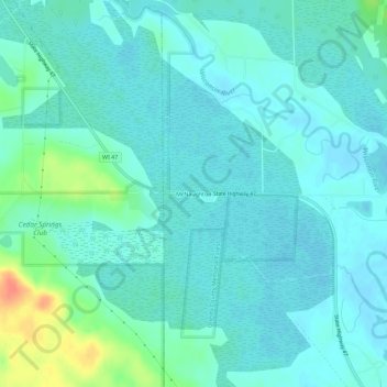 Topografische Karte McNaughton, Höhe, Relief