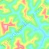Topografische Karte Cocais das Estrelas, Höhe, Relief