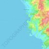 Topografische Karte Sirandah, Höhe, Relief