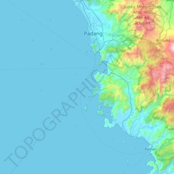 Topografische Karte Sirandah, Höhe, Relief