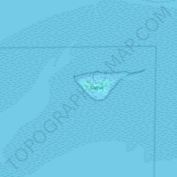 Topografische Karte Südfall, Höhe, Relief