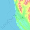 Topografische Karte Geraldton, Höhe, Relief