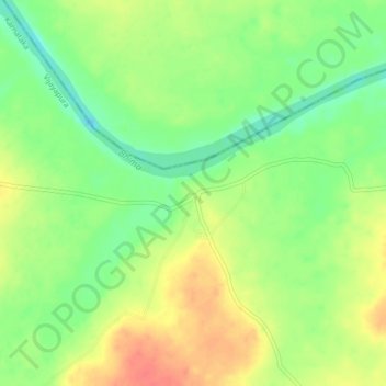 Topografische Karte Baragudi, Höhe, Relief