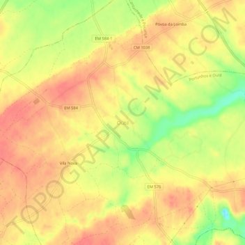 Topografische Karte Outil, Höhe, Relief