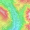 Topografische Karte Arcésaz, Höhe, Relief
