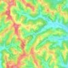 Topografische Karte Häusla, Höhe, Relief