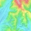 Topografische Karte Черешня, Höhe, Relief