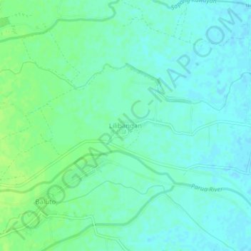 Topografische Karte Lilibangan, Höhe, Relief