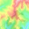 Topografische Karte Monte Fiore, Höhe, Relief