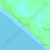 Topografische Karte Playa Linda, Höhe, Relief