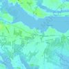 Topografische Karte Breton Woods, Höhe, Relief