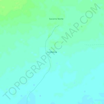 Topografische Karte La Manza, Höhe, Relief