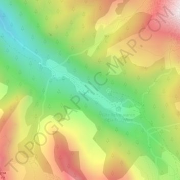 Topografische Karte Pont de la Serre, Höhe, Relief