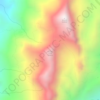 Topografische Karte Mount Tirad, Höhe, Relief