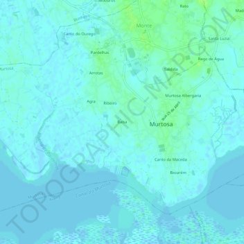 Topografische Karte Balsa, Höhe, Relief