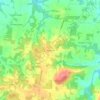 Topografische Karte Bangham, Höhe, Relief