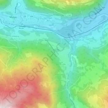 Topografische Karte Wimml, Höhe, Relief