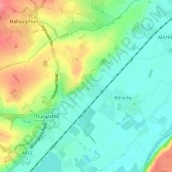 Topografische Karte Goverton, Höhe, Relief