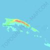 Topografische Karte Kepulauan Kangean, Höhe, Relief