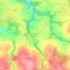 Topografische Karte Coatelan, Höhe, Relief