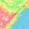 Topografische Karte Catalan Countries, Höhe, Relief