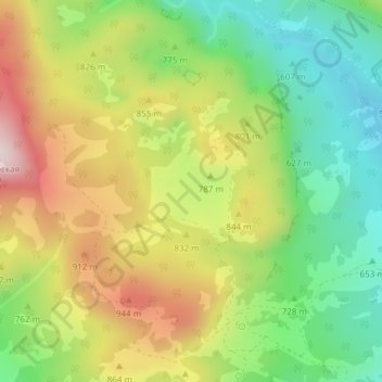 Topografische Karte поляна Лиман, Höhe, Relief