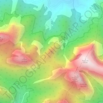 Topografische Karte Palmital, Höhe, Relief